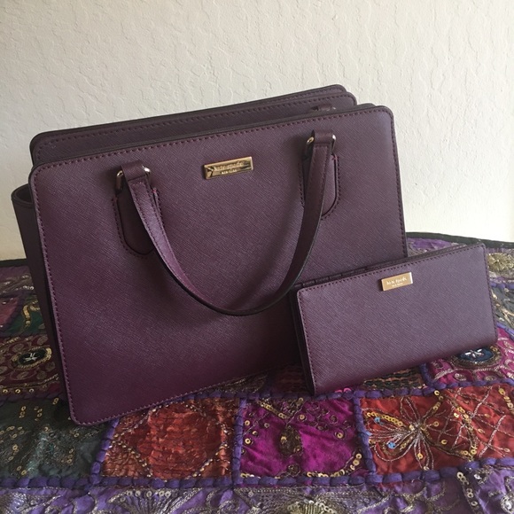 kate spade reese laurel way deep plum